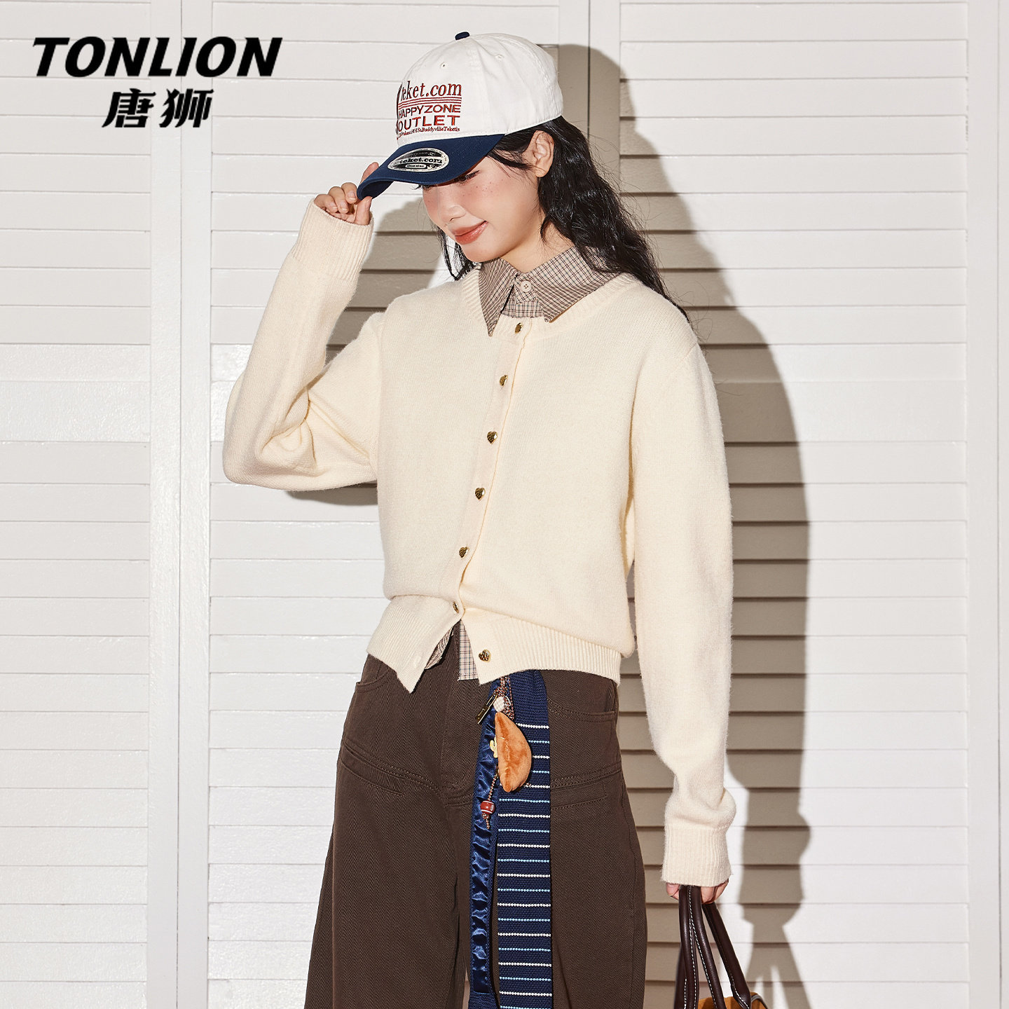 唐狮官方短款毛衣外套女2026新款春季小香风短款针织衫内搭上衣VC,女装/女士精品,毛衣,淘宝优惠券,粉丝福利购,淘宝优惠卷