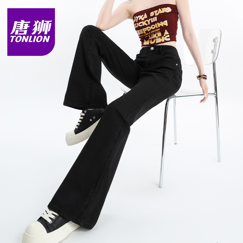 唐狮微喇牛仔裤女2025新款