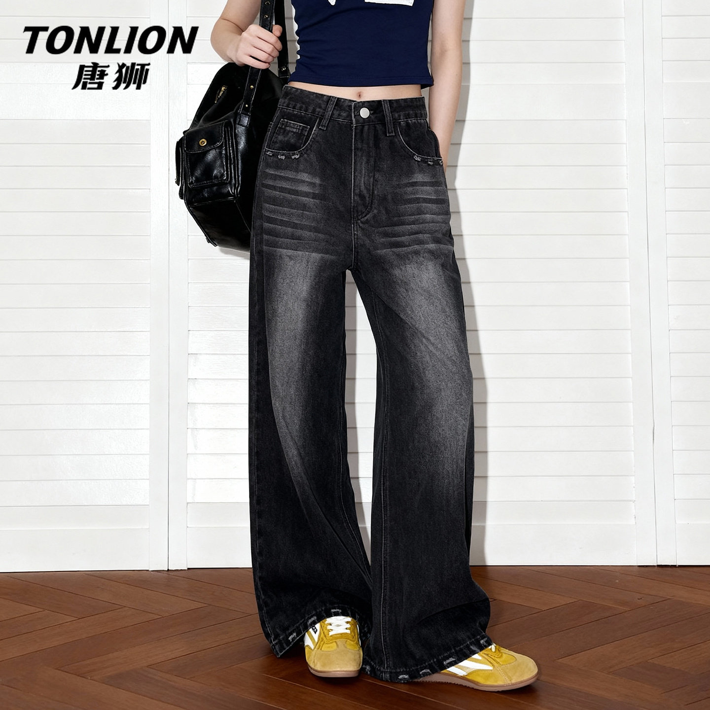 唐狮官方直筒牛仔裤女2026新款春美式复古水洗阔腿裤显瘦休闲裤VC,女装/女士精品,牛仔裤,淘宝优惠券,粉丝福利购,淘宝优惠卷