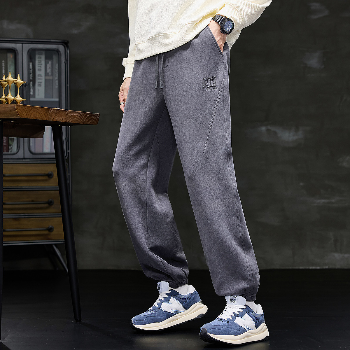 唐狮秋冬新款男生休闲裤宽松束腿运动长裤美式酷潮百搭男TUTA,男装,休闲裤,淘宝优惠券,粉丝福利购,淘宝优惠卷
