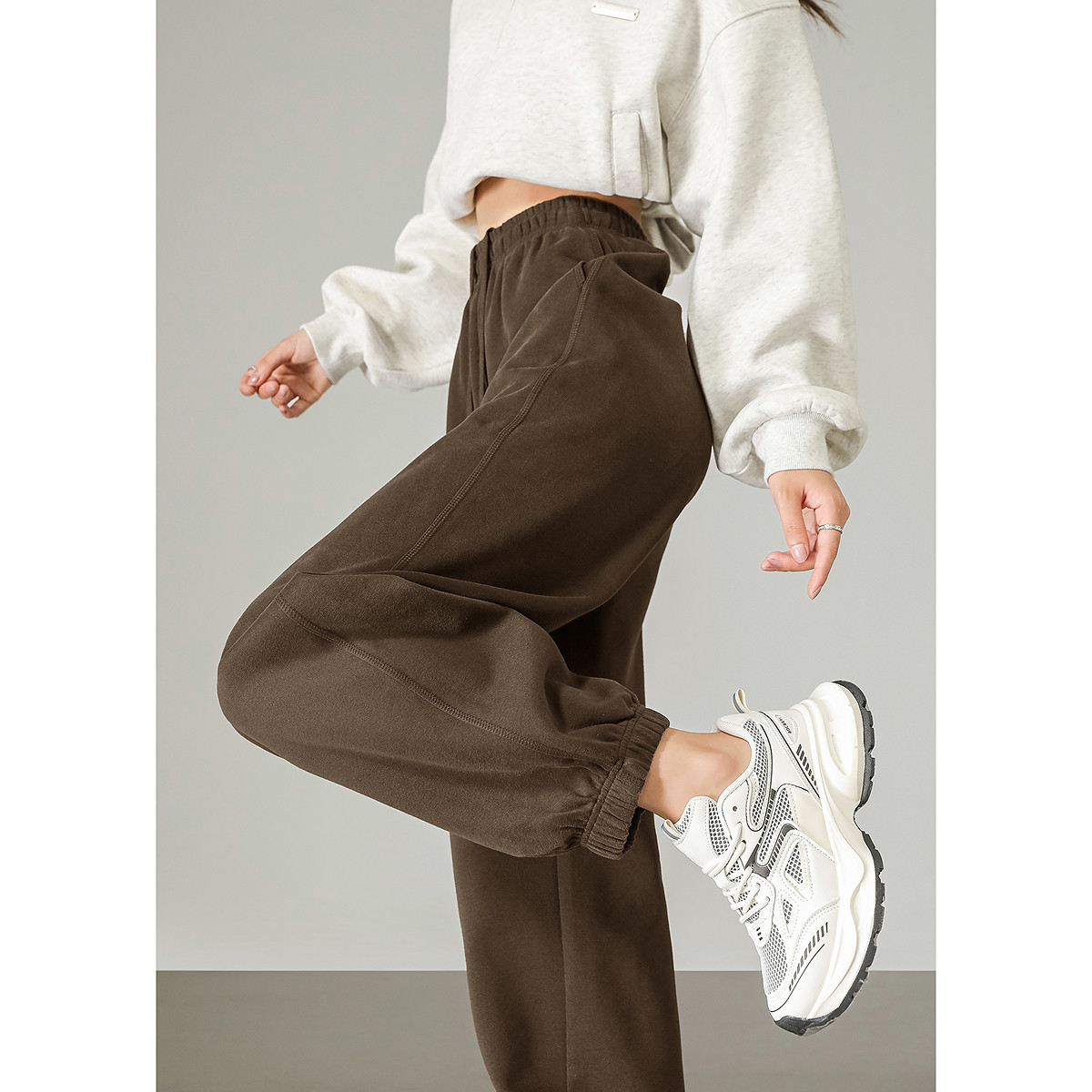 唐狮秋冬新款美式卫裤休闲长裤女宽松口袋绣花标束脚运动裤tuTA,女装/女士精品,休闲裤,淘宝优惠券,粉丝福利购,淘宝优惠卷