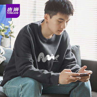 唐狮官方旗舰店摇粒绒卫衣男秋冬