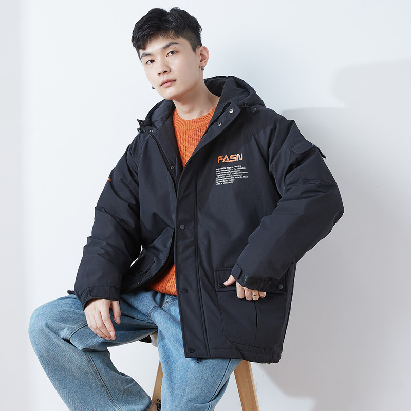 唐狮冬新款棉服男工装风简约日常保暖潮流冬装男士