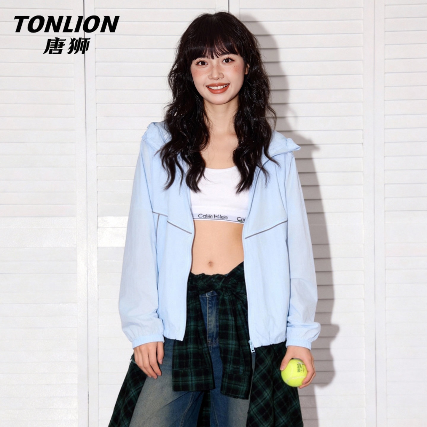 唐狮官方连帽防晒服女2026新款夏季upf50+骑行遮阳反光条防