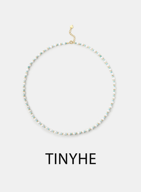 微合天然珍珠纯银蝴蝶锁骨链