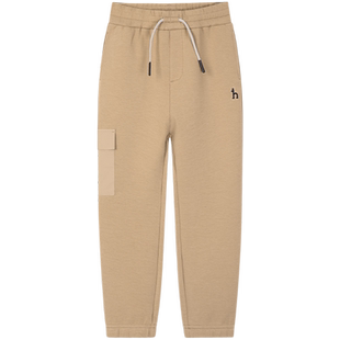 hazzys哈吉斯童装男童裤子秋新品中大童莱卡弹力透气针织长裤