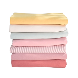 鱼阅精梳a类舒绒棉针织布新生儿秋冬加厚内衣连体服包被床笠面料