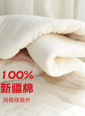 婴儿棉被芯新疆全棉100%棉花