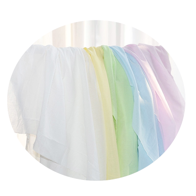 单层纱布纯色里子布薄款纯棉布料