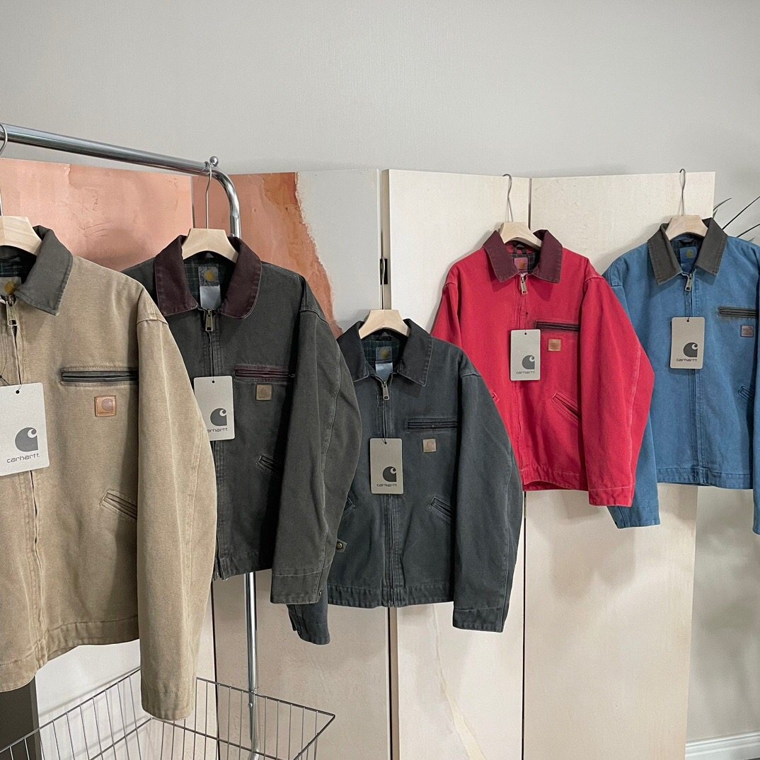 Carhartt卡哈特j97美式秋冬短款水洗底特律夹克工装拉链外套男潮