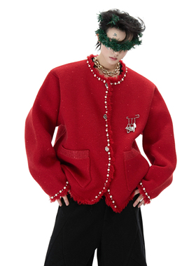 ArguE CulturE凛冬圣诞 小众珍珠点缀毛衣别针贵气轻奢针织外套