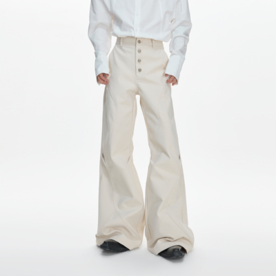 五排扣显瘦微辣直筒西裤