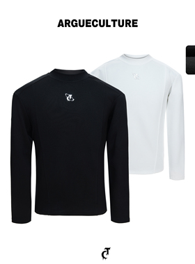 ArguE CulturE 柔絮*软弹亲肤半高领打底衫修身百搭纯色内搭长袖