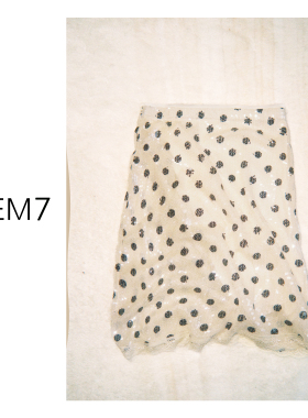 NEM7 2026 法式千金波光粼粼'精致重工亮片蕾丝裙设计感高腰半裙