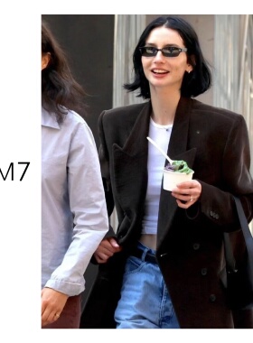 NEM7 海狸同款气质西服通勤风轻职风收腰修身百搭灯芯绒长袖