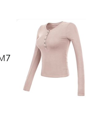 NEM7 2025 亨利衫保暖亲肤磨毛正肩长袖T恤小众打底衫内搭上衣