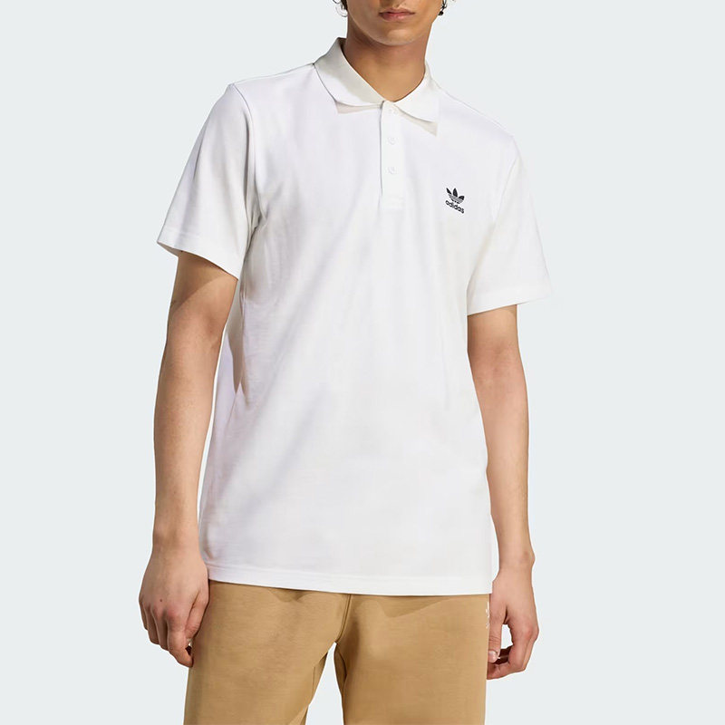 Adidas阿迪达斯男士休闲POLO衫短袖T恤衫休闲透气运动上衣JW6084