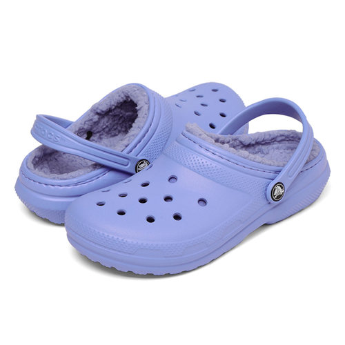 Crocs卡骆驰秋冬儿童洞洞棉鞋