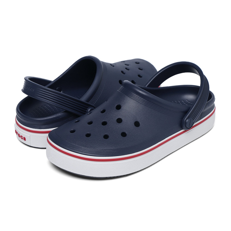 Crocs卡骆驰包头平板洞洞鞋