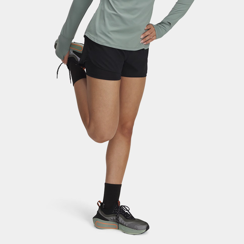 Under Armour安德玛运动短裤女款Launch透气健身短裤1389575_001