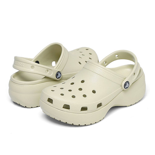 Crocs卡骆驰女子增高洞洞鞋