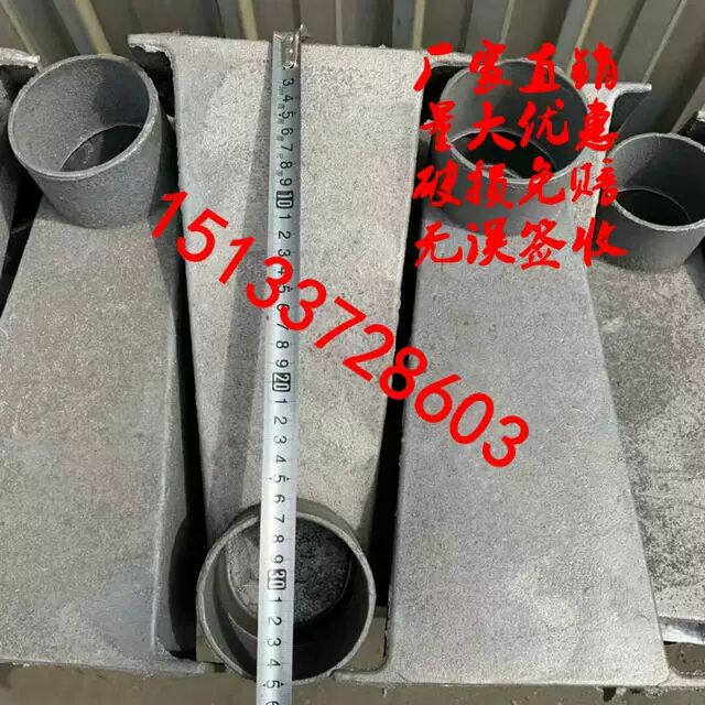 铸铁侧排雨水斗87型侧入女儿墙雨水口圆口方口侧排地漏穿墙漏斗gz图片