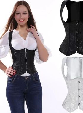 Underbust Corset for Women Sexy Shoulder Strap Bustier Top V