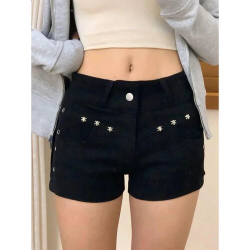 Y2K Denim Shorts Women Skinny Popular Streetwear Daily Perso