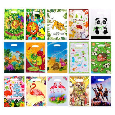 Cartoon Animal Safari Gift Bag Children's Birthday Party Gif