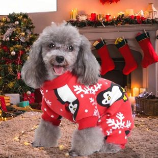 Reindeer Santa Pet Clothes Costume Dog Christmas Snowman