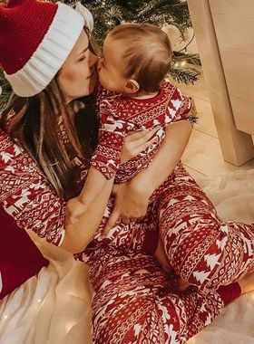 Mommy and Me Clothes 2023 New Christmas Pajamas Set for Fami