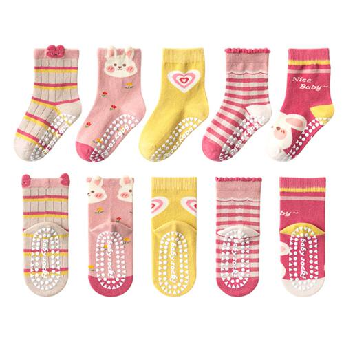 Pairs Children's Cotton Socks 1-12Ys Mid-tube Dispensing Flo