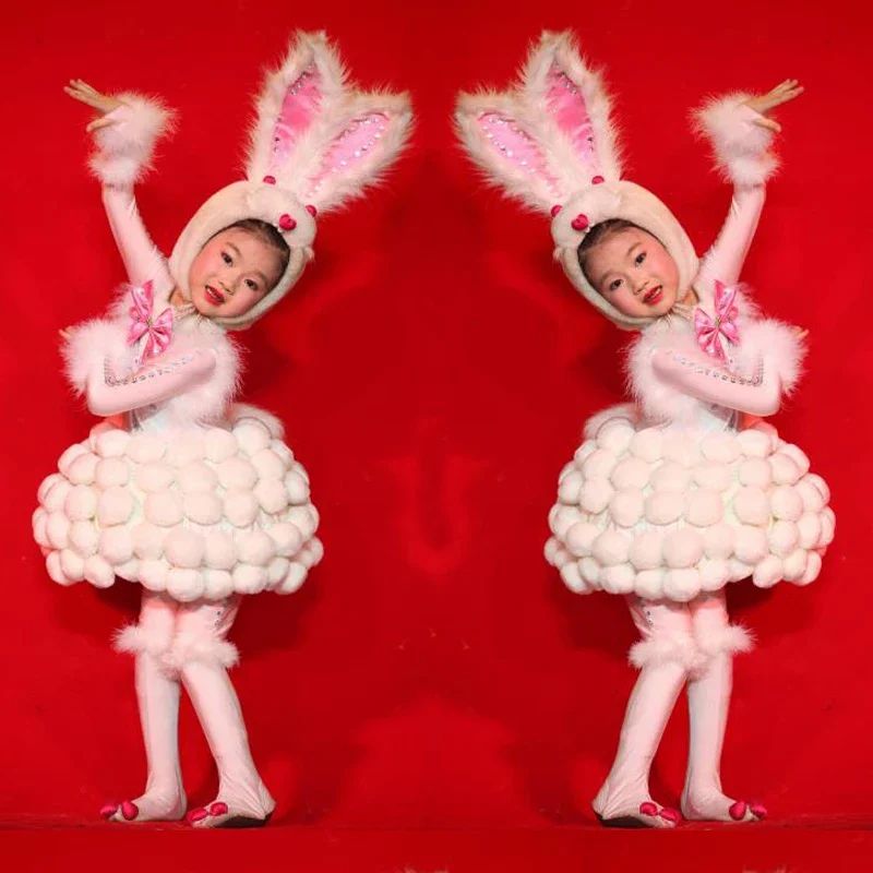 White Rabbit Costume For Kids Rabbit Clothes Halloween Costu