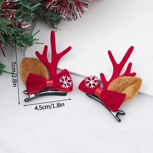 Korean Christmas Hair Pin Santa Claus Hair Headband Cute Dee