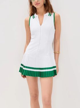 Women's Golf Wear POLO Sleeveless Tennis Dress Pleated Summe