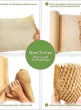 6M Honeycomb Flower Packing PaperCushioning Wrap Eco Friendl