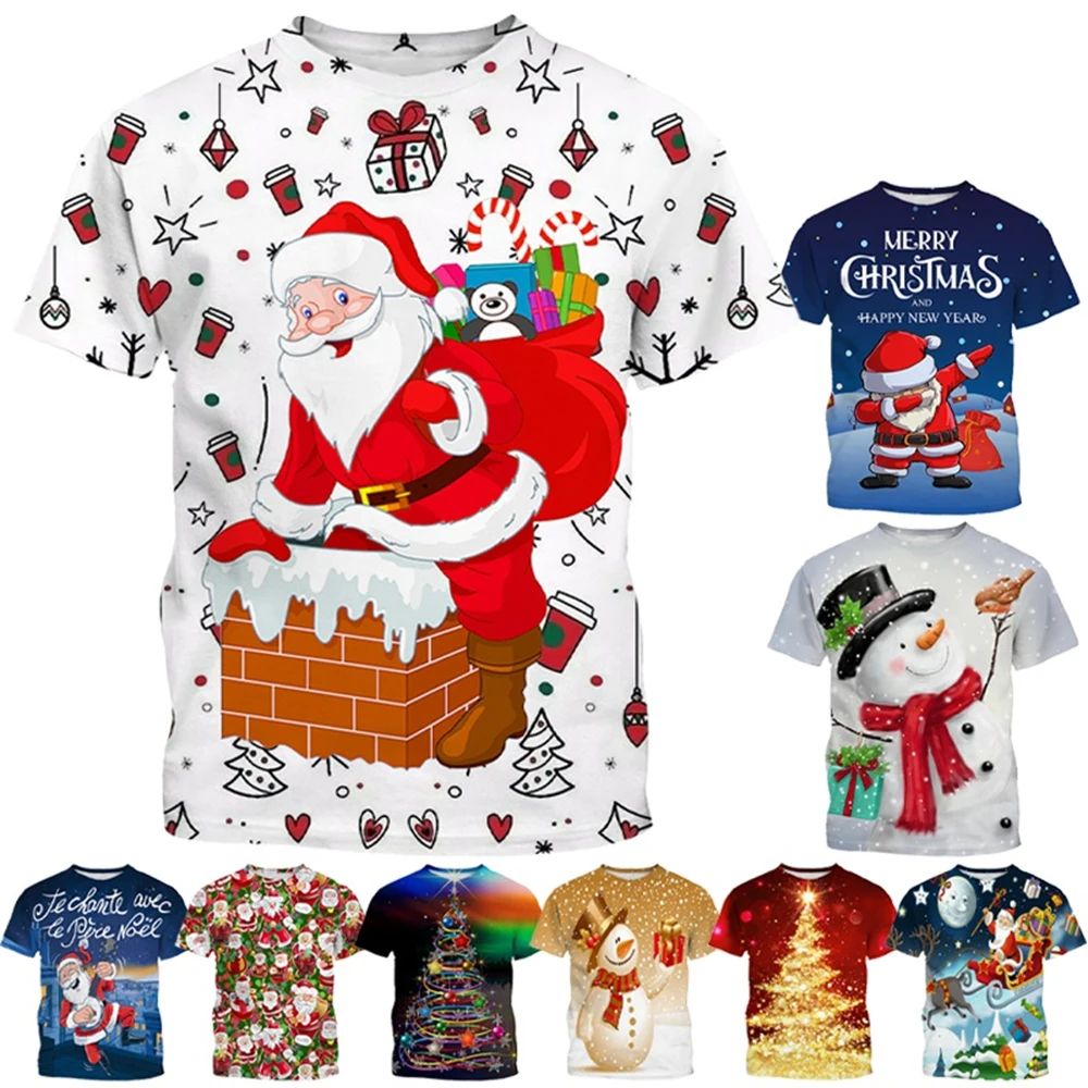 Summer fashion creative design Christmas patterns 3D printin