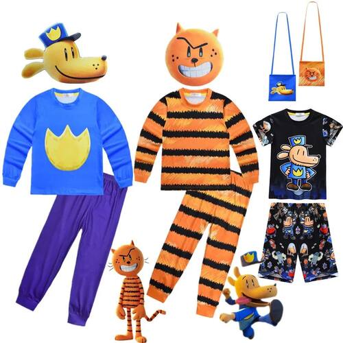 Dog Man Children's Clothes Kids Evil Petey Cat Dogman Cospla