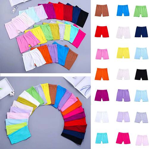Girls Lightweight Solid Color Safety Pants Top Quality Soft