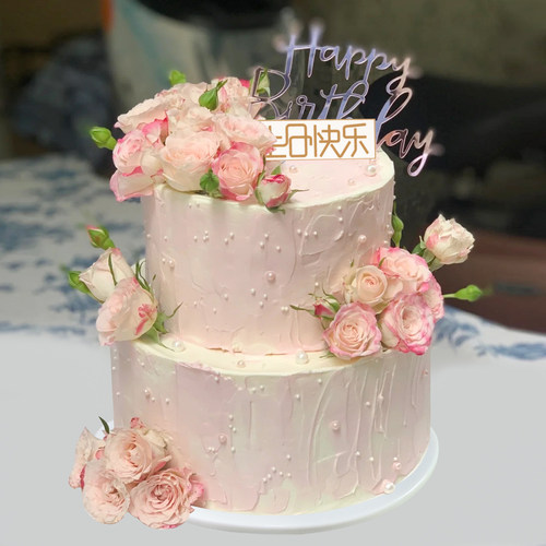 2025网红蛋糕模型鲜花花卉生日假