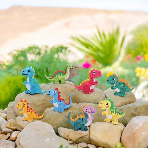 恐龙自粘刺绣贴补丁贴