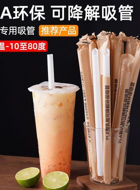 PLA环保可降解吸管一次性