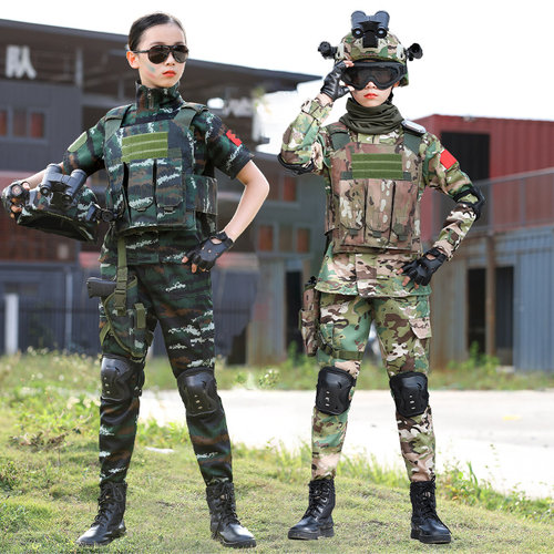 儿童迷彩服套装新款演出服