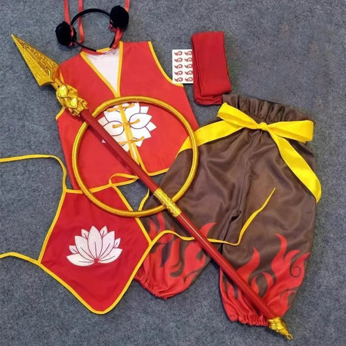 哪咤服装儿童COS套装演出服