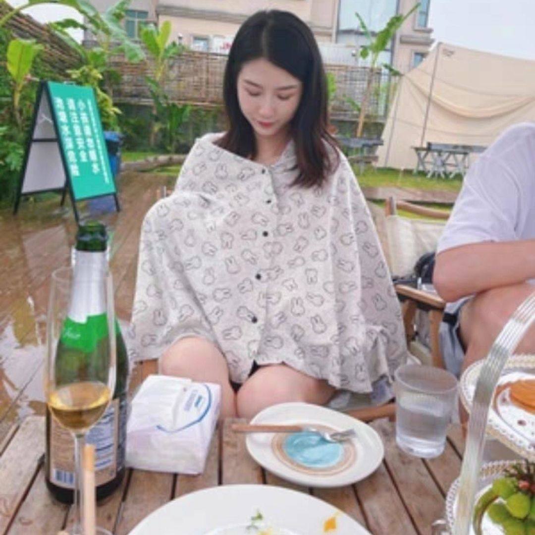 薄款纯棉妈咪遮盖巾婴儿推车遮盖罩外出哺乳防走光斗篷喂奶遮挡布