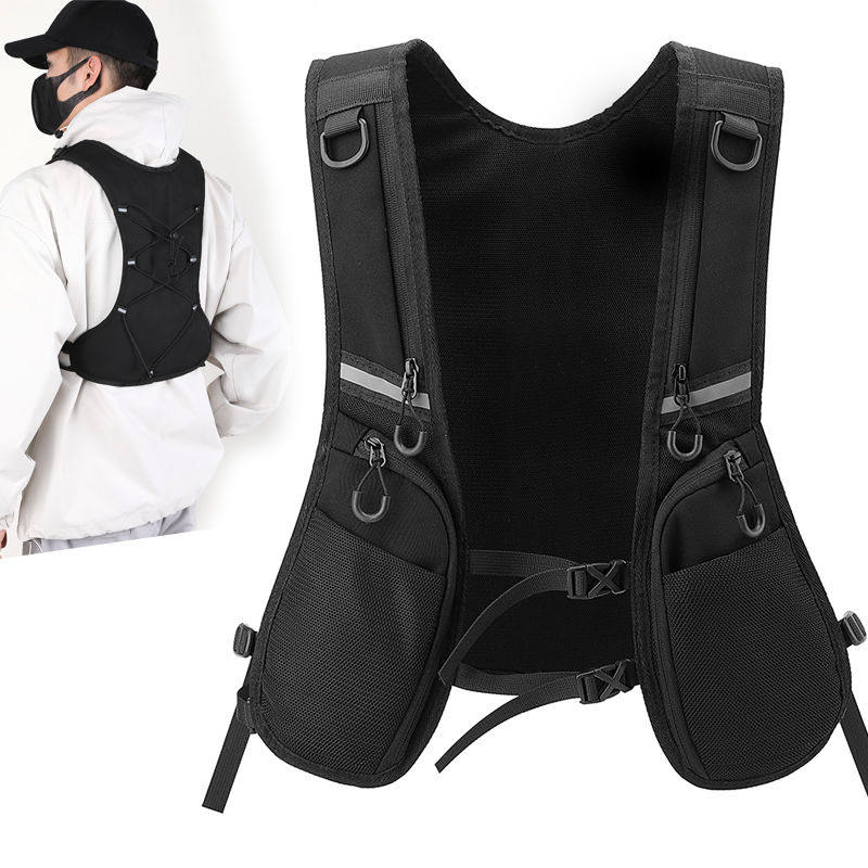 潮酷工装反光机能户外轻便骑行跑步收纳马甲胸包战术行包口袋背心,箱包皮具/热销女包/男包,胸包,淘宝优惠券,粉丝福利购,淘宝优惠卷