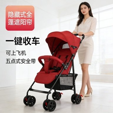 便携式伞车轻便折叠坐躺婴儿推车