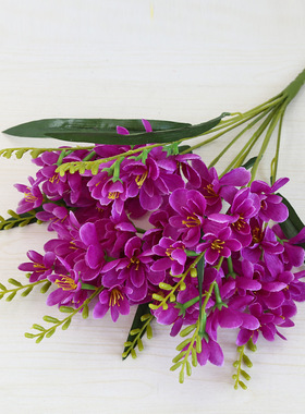 仿真花香雪兰假花婚庆家居摆件摄影道具盆栽花束插花艺厂家