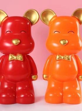 暴力熊存钱罐只进不出礼物网红家用摆件新家出租屋儿童女孩