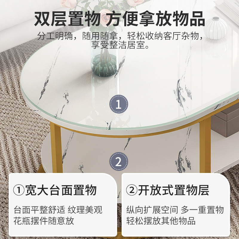 茶几简约现代小户型客厅沙发边柜边几小圆桌家用北欧风飘窗小桌子